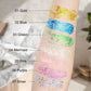 Glitter Stick, Body Glitter Gel for Face and Hair, Shimmering Mermaid Glitter with Chameleon Effect and Large Particles, Glowing Body Glitter Cosmetic, Festival Party Makeup Accessory
