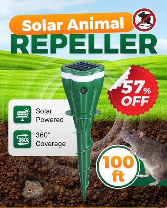 🐭50K+ SOLD!🌱Waterproof Solar Mole Deterrent
