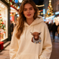 🔥 63% Off Today | Women's Highland Cow Fleece-Lined Hooded Sweatshirt
