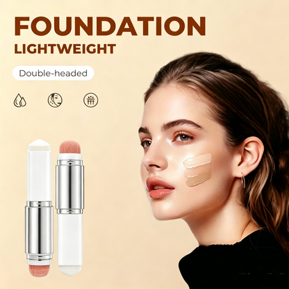 🎉BUY 1 GET 1 FREE🎉[OFFICIAL PRODUCT]Cover Cream Stick V w/ Detachable Brush - Korean Skin Care Color-Changing Foundation Stick with Collagen Capsules (0.45 oz)