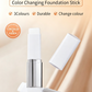 🎉BUY 1 GET 1 FREE🎉[OFFICIAL PRODUCT]Cover Cream Stick V w/ Detachable Brush - Korean Skin Care Color-Changing Foundation Stick with Collagen Capsules (0.45 oz)