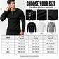 Casual, slim-fit men’s Henley T-shirt with rib-knit detailing