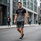 👕 LIMITED-TIME 50% OFF! 🩳 Men's Graphic Print T-Shirt & Shorts Set – Coordinated, Soft, Adjustable Waist 🌴