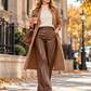 Versatile High-Waist Faux Leather Pants