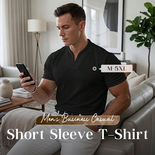 ⏰Men Gentlemans Business Short Sleeve Fitness T-shirt💎