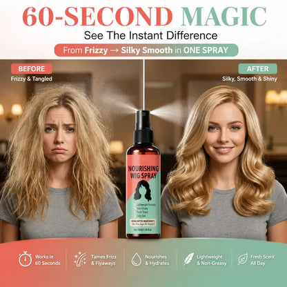 🎉70K+ SOLD! 🥳Lightweight No-Rinse Nourishing Wig Spray ⚽️🏆️