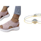 💐Women's Breathable Knit Platform Sandals – Air-permeable knit upper, cushioned sole & lightweight comfy summer footwear ✨