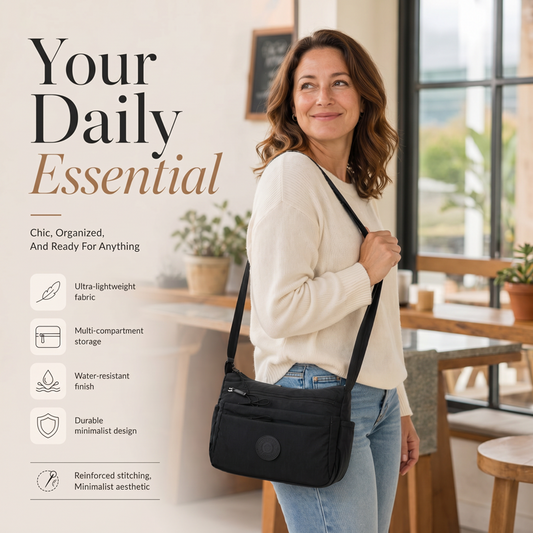 New Arrivals Specials✨Multi-Pocket Crossbody Bag – Spacious & Weatherproof Design