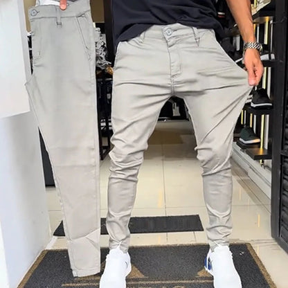 💥✨Limited-time 50% Off ✨Men's high quality stretch casual solid color trousers