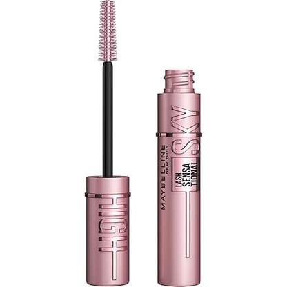 Lash Sensational Sky High Washable Mascara Makeup, Volumizing, Lengthening, Defining, Curling, Multiplying, Buildable Formula, Very Black