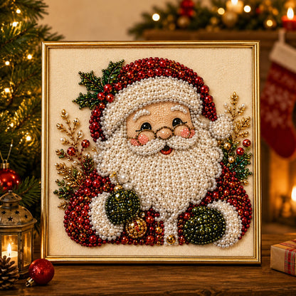 🥳2026 HOT SALE🥳💞50K+ SOLD!🎄✨DIY Christmas Pearl Diamond Painting Kit – 5 festive designs, 3D raised beads & display frame included. A sparkling holiday masterpiece for your wall! 🖼️🎨