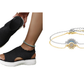💐Women's Breathable Knit Platform Sandals – Air-permeable knit upper, cushioned sole & lightweight comfy summer footwear ✨