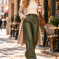 Versatile High-Waist Faux Leather Pants