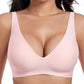 💗50K+ SOLD!!💕Womens Comfortable Wireless Bras Push Up Bralettes Seamless Tshirts Bras Deep V Everyday Bras