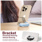 Shockproof Case for AirPods Pro 3 Case (2026) Pro 2 AirPods 4 with Phone Stand & Cleaner Kit, Cute Soft Silicone Cover Case with Keychain for Women Men