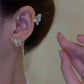 💕50% discount💕Simple ear clips with butterfly and flower motifs & tassels – elegant & comfortable, no piercing required 🌸🦋