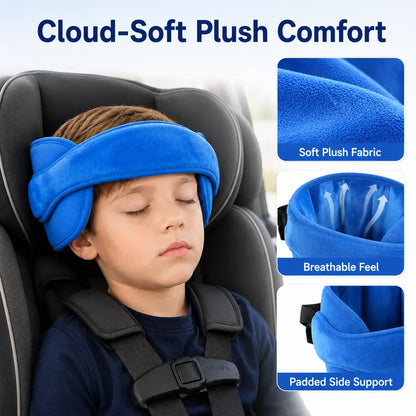 🥳2026 HOT SALE🥳💞50K+ SOLD!✨ 💝Kids Car Seat Head Support Strap｜Plush Padded Adjustable Nap Rest Band
