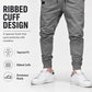 👖 60% OFF NOW! 🏃 Men's Casual Joggers – Drawstring Elastic Waist, Slim Fit & High Stretch – Perfect for All Seasons 🌧️
