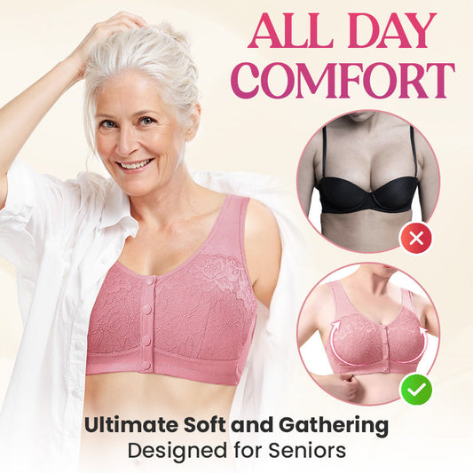 ⏰Comfortable Wireless Shaping Front-Fasten Bra👙