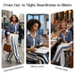 📢📢50% OFF !! ⏰Women's Striped Shirt & Wide-Leg Pants 2-Piece Set