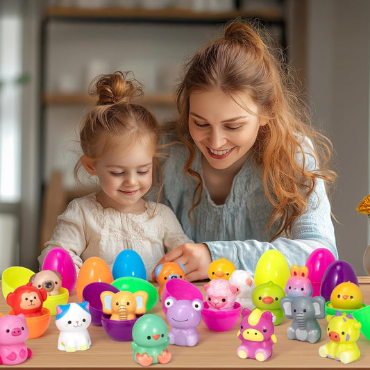 🔥Special Price !⚡50K+ SOLD🎁12/24PCS Easter Eggs Prefilled Slow Rising Squishy Toys