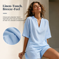 🍀Women's Casual V-Neck Two-Piece Short Set