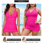 ✨2025 New Type👙Deep V Cross-Back Ruched One-Piece Swimsuit🩱