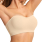 ProKloud Strapless Push Up Bras for Women Wireless Bandeau Bra Non-Slip Silicone Tube Top Padded Convertible Bralette