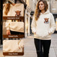 🔥 63% Off Today | Women's Highland Cow Fleece-Lined Hooded Sweatshirt