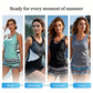 ⏰50% OFF!!!🌊Women's Tummy Control Tankini Set with Built-In Bra – Flattering Boho Swimwear with Shorts