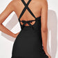 ✨2025 New Type👙Deep V Cross-Back Ruched One-Piece Swimsuit🩱