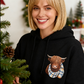 🔥 63% Off Today | Women's Highland Cow Fleece-Lined Hooded Sweatshirt