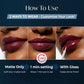 Dual-Ended Liquid Lipstick with Velvet Matte Color and Glossy Shine
