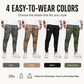 👖 60% OFF NOW! 🏃 Men's Casual Joggers – Drawstring Elastic Waist, Slim Fit & High Stretch – Perfect for All Seasons 🌧️