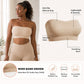 Anti-Slip Grip & Removable Straps✨Convertible Strapless Bandeau Bra with Wireless Comfort👍Suitable for All Body Types