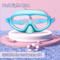 🏊‍♀️HD children's large frame waterproof and anti-fog swimming goggles
