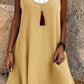 💃 Last Day Sale 50% Off 💐 Women's Casual Loose Sleeveless Fake Two Piece Tank Dress