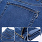 👖 Men's Elastic High Waist Straight Leg Jeans – Stretch Cotton, Breathable, Classic Fit ✨