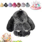 Plush Bunny Keychain Pendant