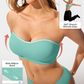 ProKloud Strapless Push Up Bras for Women Wireless Bandeau Bra Non-Slip Silicone Tube Top Padded Convertible Bralette