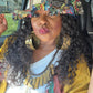 Frayed Patchwork Bucket Hat(Shapeable Brim One-of-a-Kind Style)
