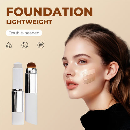 🎉BUY 1 GET 1 FREE🎉[OFFICIAL PRODUCT]Cover Cream Stick V w/ Detachable Brush - Korean Skin Care Color-Changing Foundation Stick with Collagen Capsules (0.45 oz)
