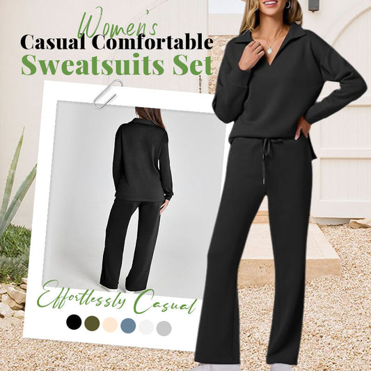 Women’s 2 Piece Lounge Set with Long Sleeves