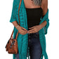 🔥 LIMITED-TIME Just £19.99!!😍Women’s Oversized Knit Cardigan – Lightweight Crochet Tassel Kimono for Spring & Summer 🌸