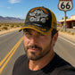 Retro US Route 66 100th Anniversary Art Printed Casual Baseball Cap - 100% Cotton