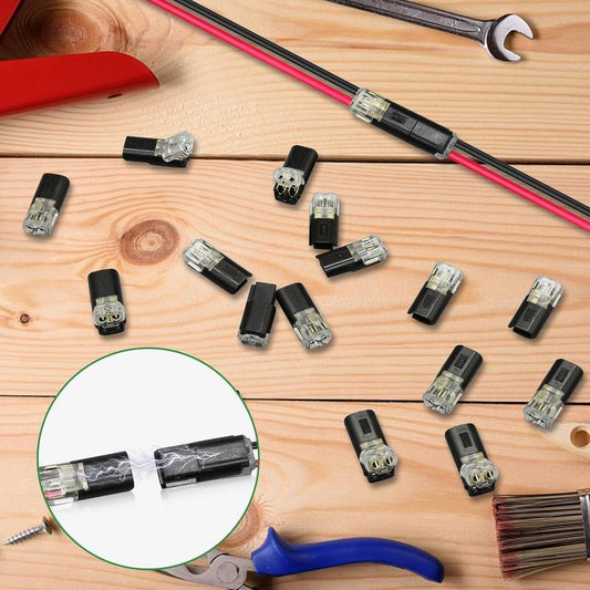 🥳2026 HOT SALE🥳💞50K+ SOLD!💥🔥🛡️  Double-Wire Connector with LOCKING Buckle 50% OFF! Secure lock, no slips. The reliable choice for safe, solid connections. ⚡🔒