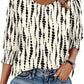 🏖️Women Dressy Casual 3/4 Length Sleeve Blouses with Smocked Cuffs