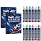 12-color fan-themed nail art brushes