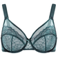💜Enchante Floral Lace Plus Size Underwire Unlined Unpadded Minimizer Full Coverage Bra Women's Wear Comfortable Breathable Mesh Cup