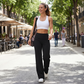 🥳2026 HOT SALE🥳💞50K+ SOLD!☕🧘‍♀️Women's High Waist Wide Leg Pants – Soft stretch fabric, gentle tummy control! Flattering fit for every shape. Easy pull-on, no tricky buttons. Your everyday essential. 🧵🦵